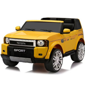 Yellow 12V Kids Ride-On SUV with Dual 550 Motors, 2-Seat, and Remote Control