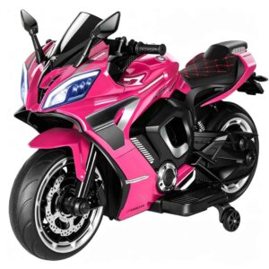 12V Kids Sport Motorcycle with Bluetooth & LED Lights