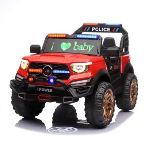 12V Kids Electric Jeep with 2WD/4WD & LED Lights