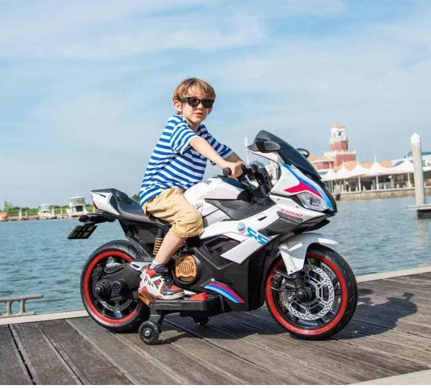 12V Kids Electric Sport Motorcycle Model 019 with Bluetooth LED & Twist Throttle - Image 4