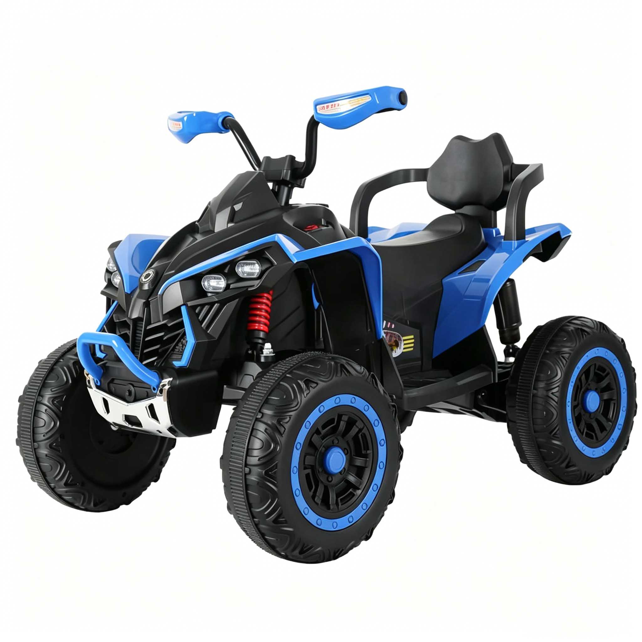 12V Kids ATV with Bluetooth, LED Lights&Hydraulic Suspension - Image 3