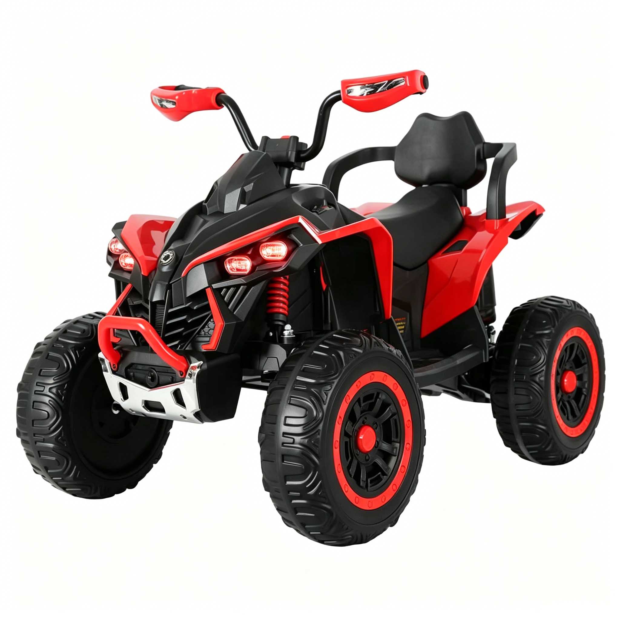 12V Kids ATV with Bluetooth, LED Lights&Hydraulic Suspension - Image 4