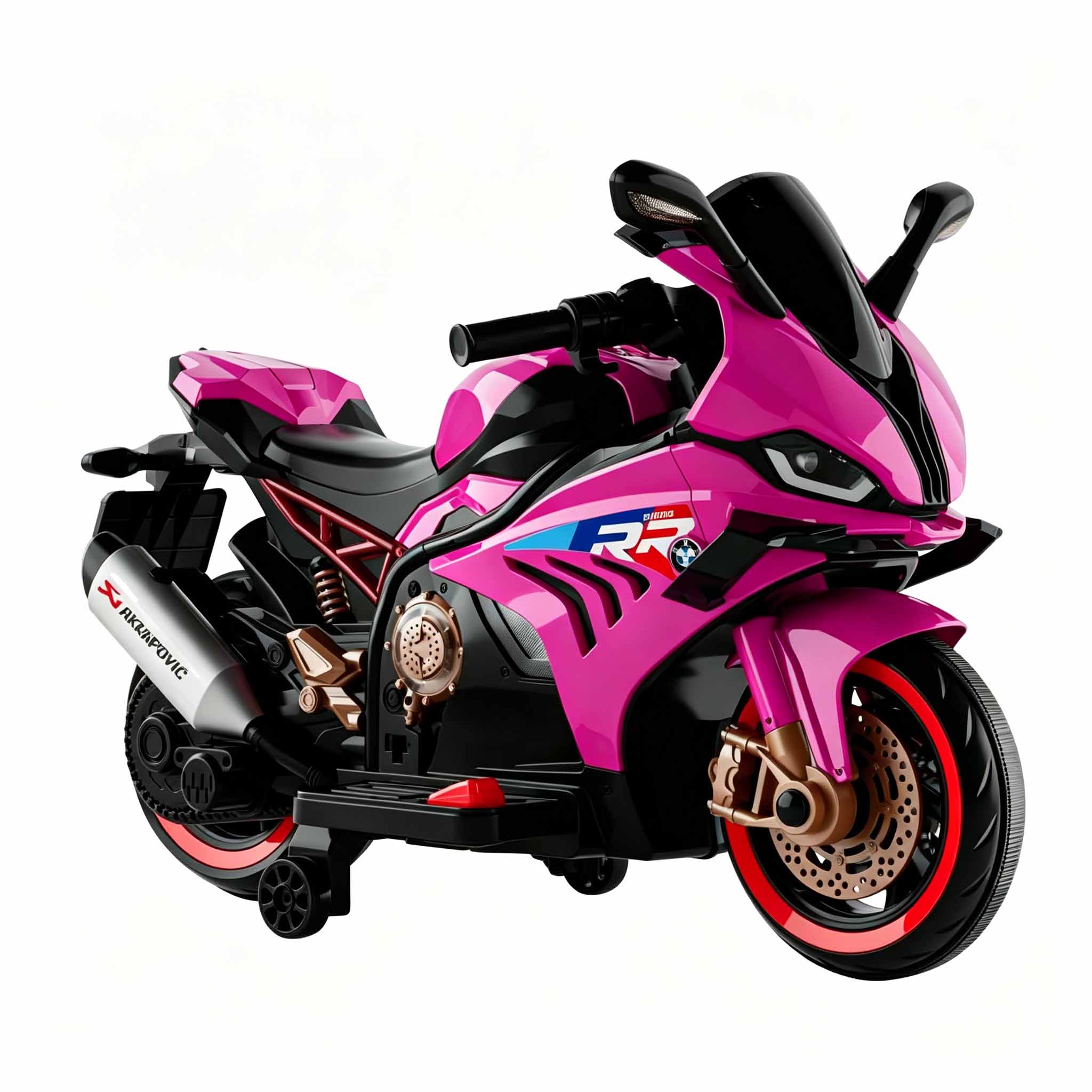 12V Kids Ride-On Motorcycle Cool LED Lights & Bluetooth - Image 2