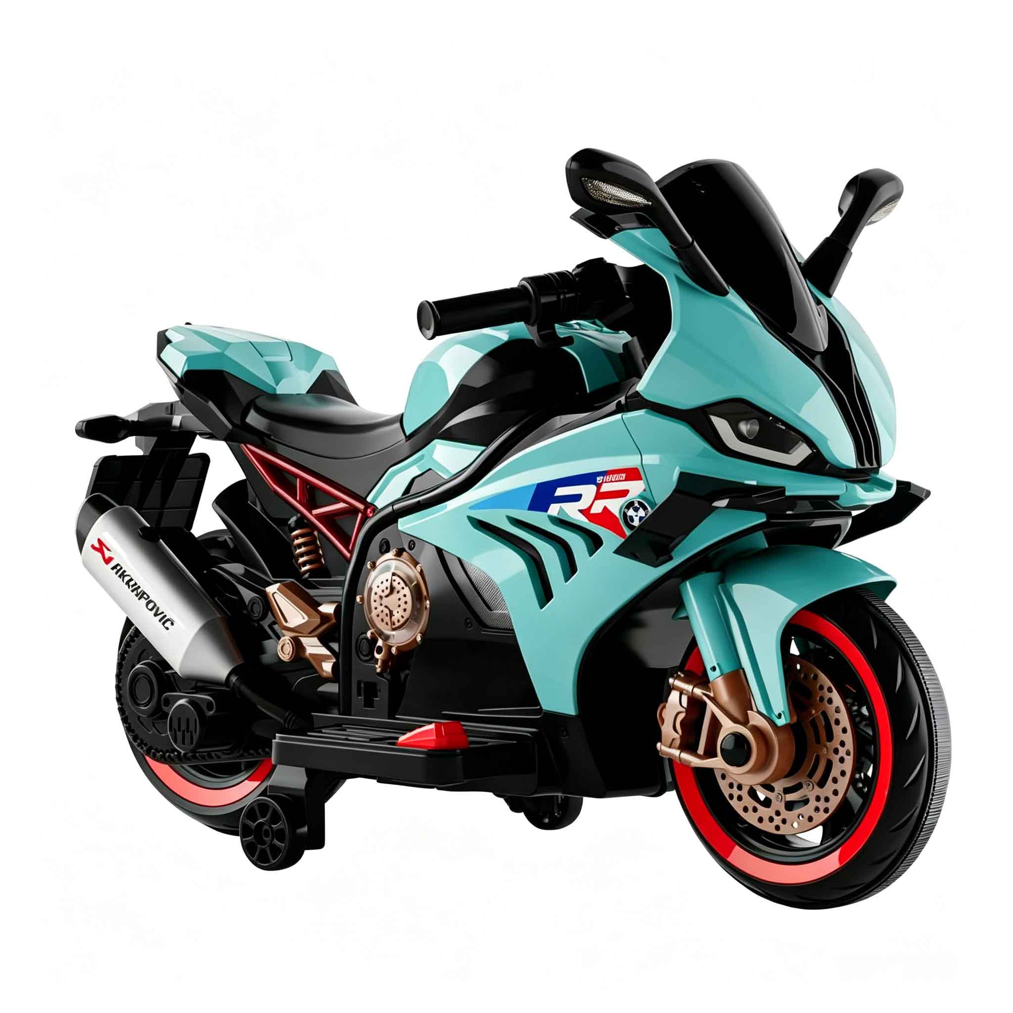 12V Kids Ride-On Motorcycle Cool LED Lights & Bluetooth - Image 8