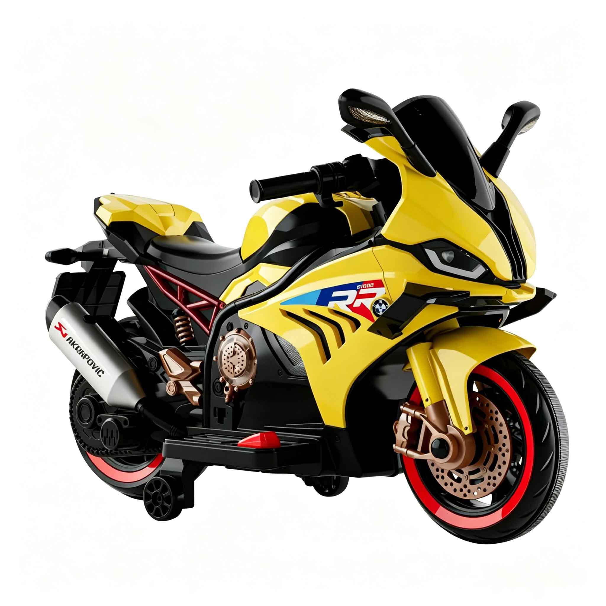 12V Kids Ride-On Motorcycle Cool LED Lights & Bluetooth - Image 9
