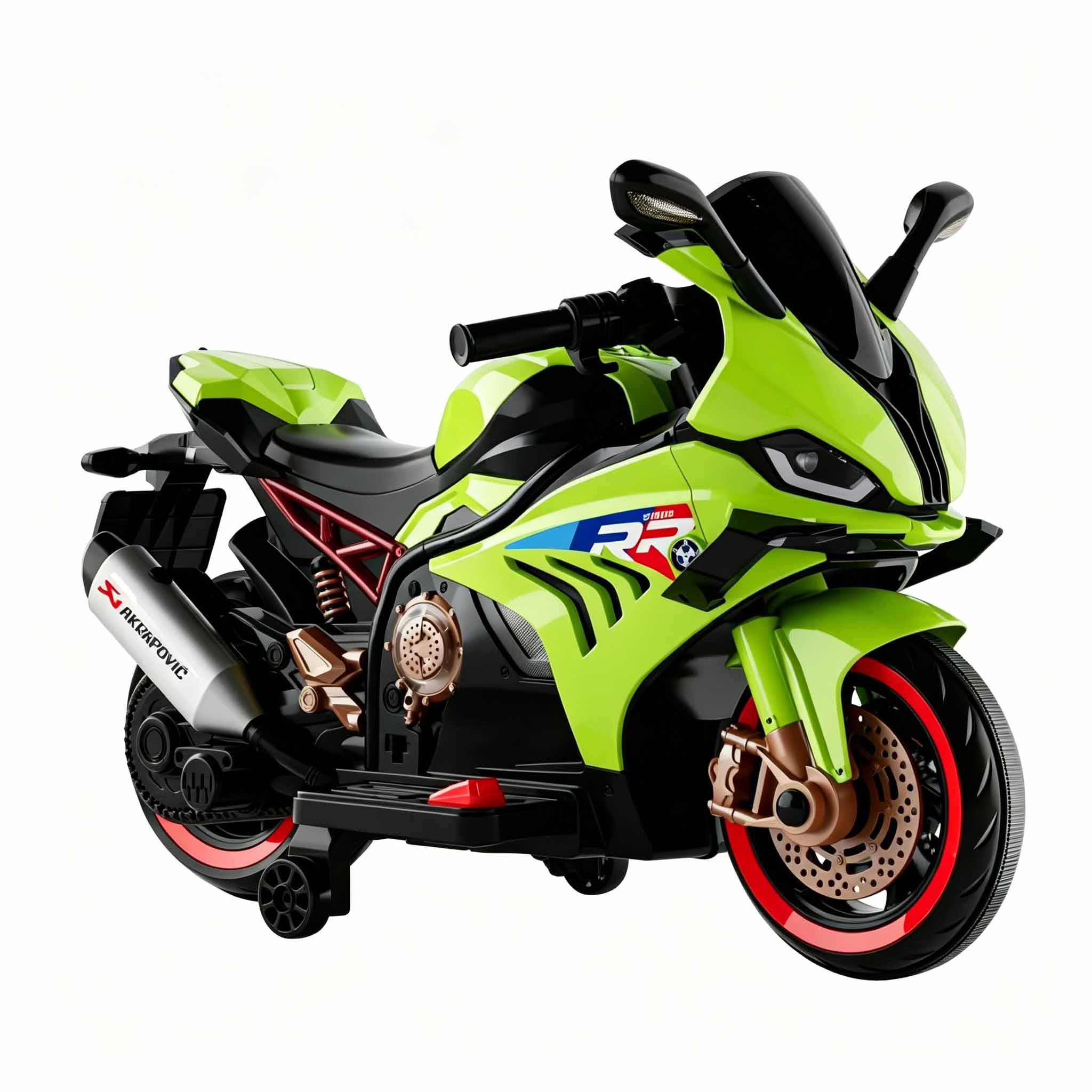 12V Kids Ride-On Motorcycle Cool LED Lights & Bluetooth - Image 10