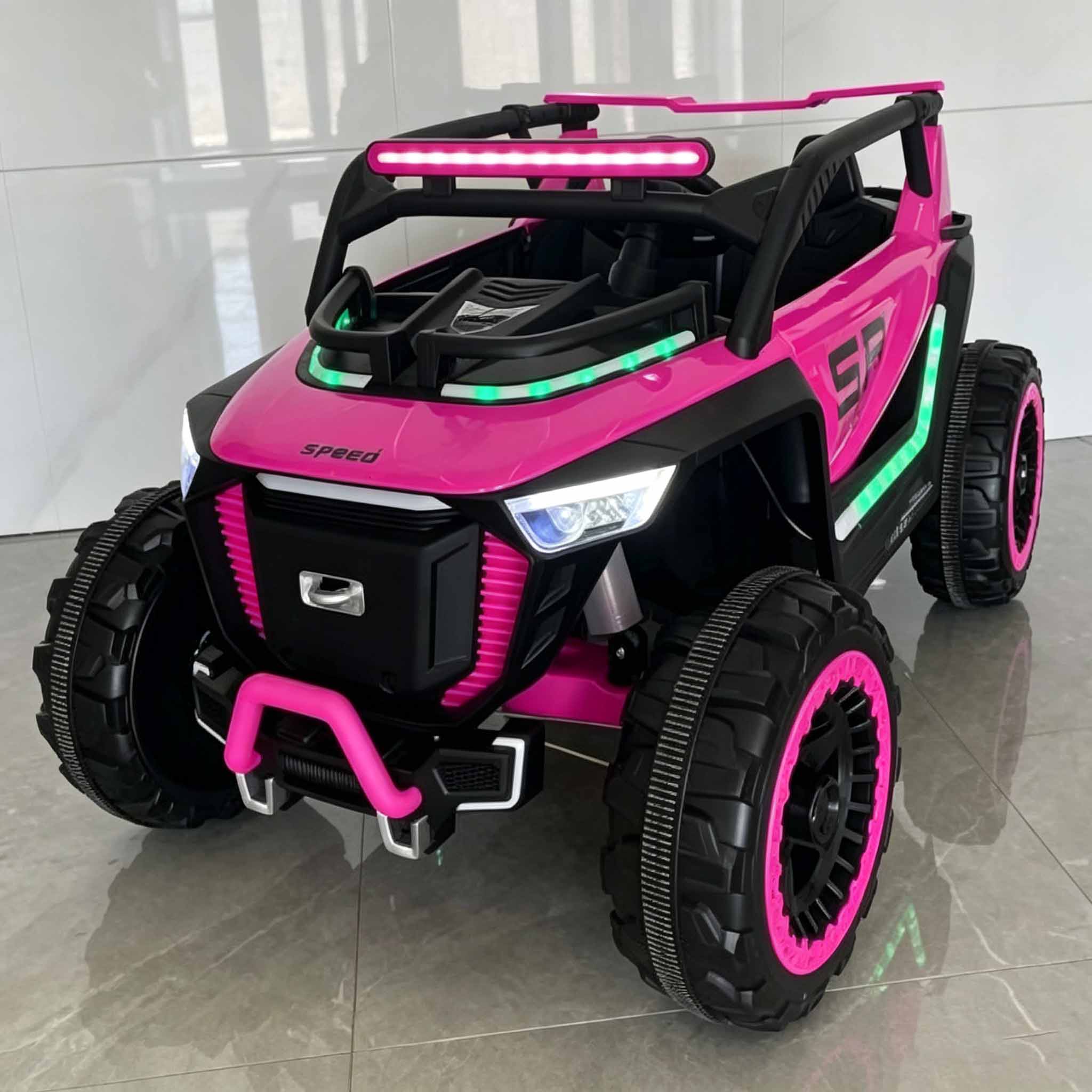 12V Kids 4WD UTV Ride-On Off-Road Car w/ Leather Seat&Remote - Image 3