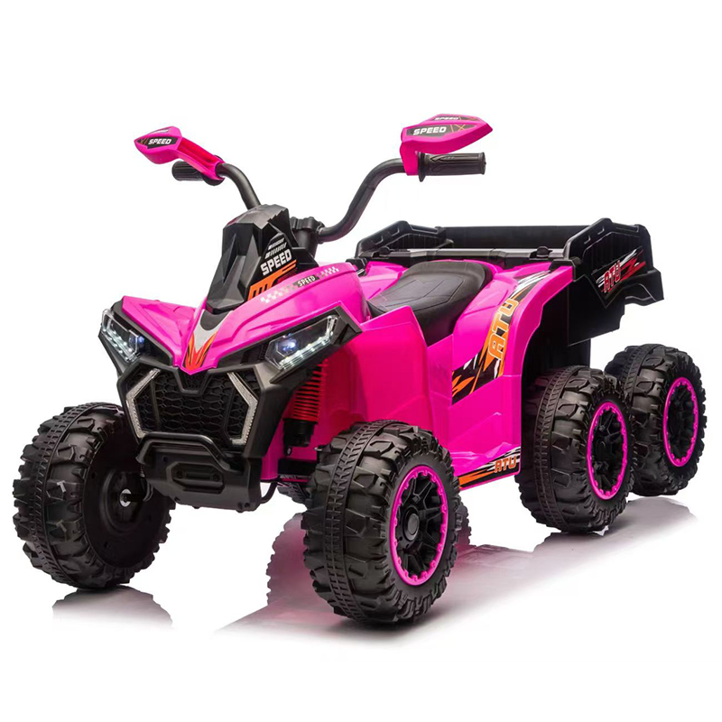 12V Kids 6-Wheel Electric ATV with Bluetooth Early Education & Parent Remote