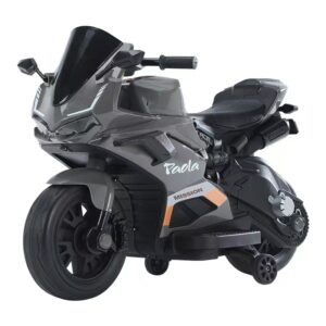 12V Kids Ride-On Motorcycle with LED Lights & Music