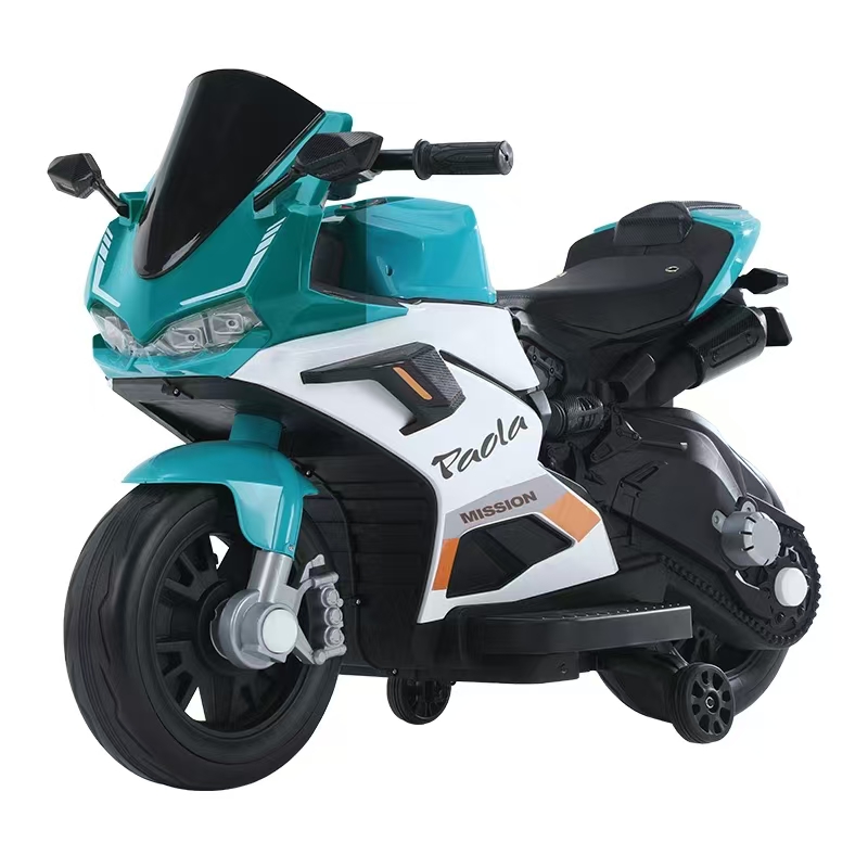 12V Kids Ride-On Motorcycle with LED Lights & Music - Image 3