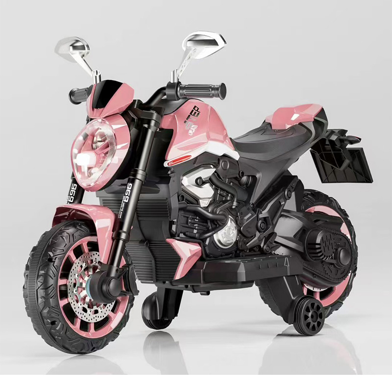 Model 969 kids ride-on motorcycle with dual 380 motors & training wheels, built-in Bluetooth early education audio - Image 5