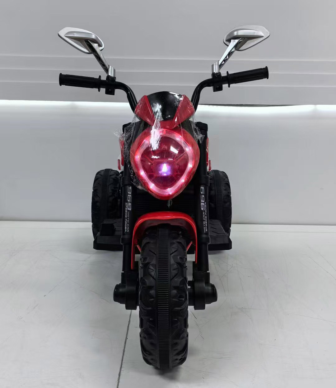 Model 969 kids ride-on motorcycle with dual 380 motors & training wheels, built-in Bluetooth early education audio - Image 6