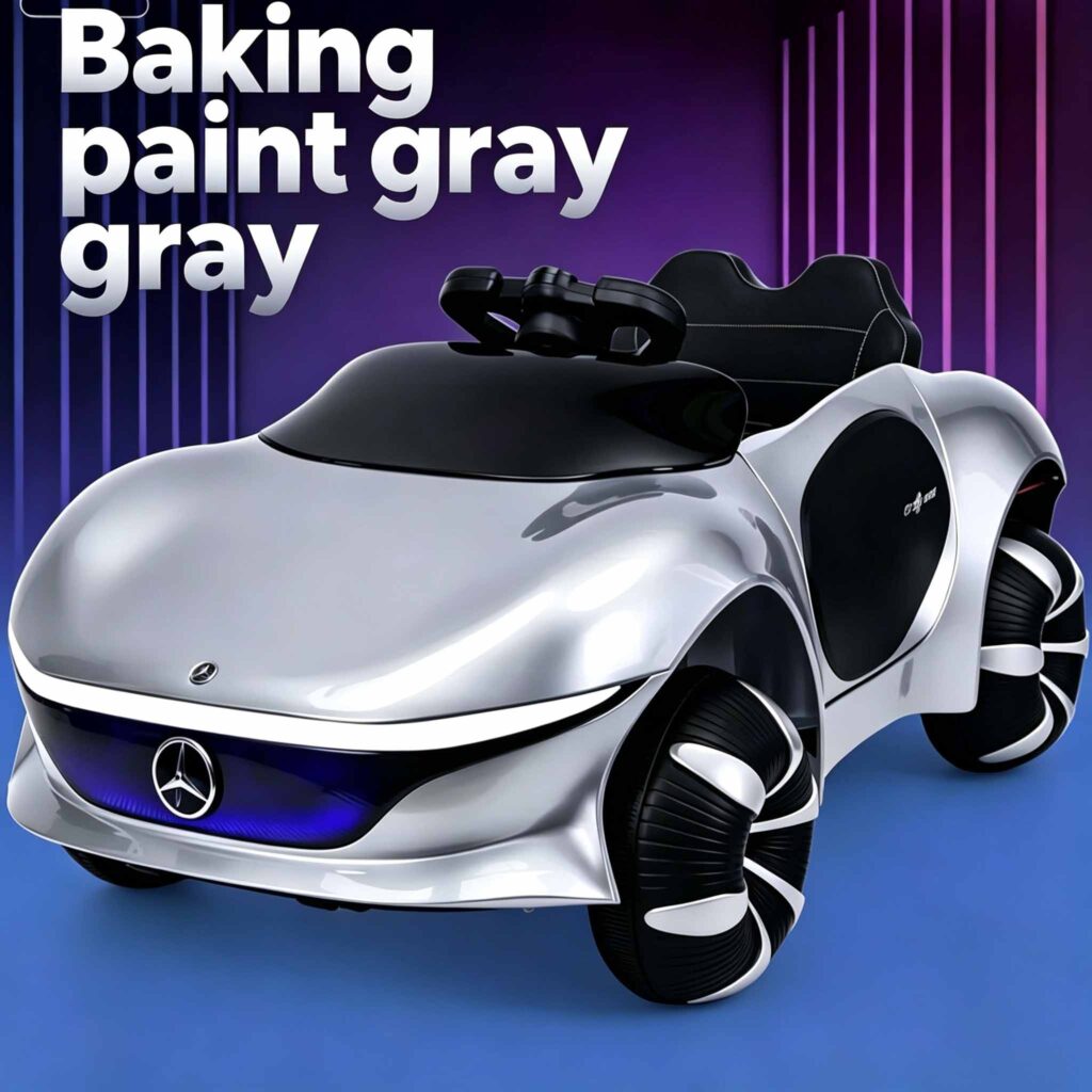 8808 gray kids toys car, baking paint children electric toy car