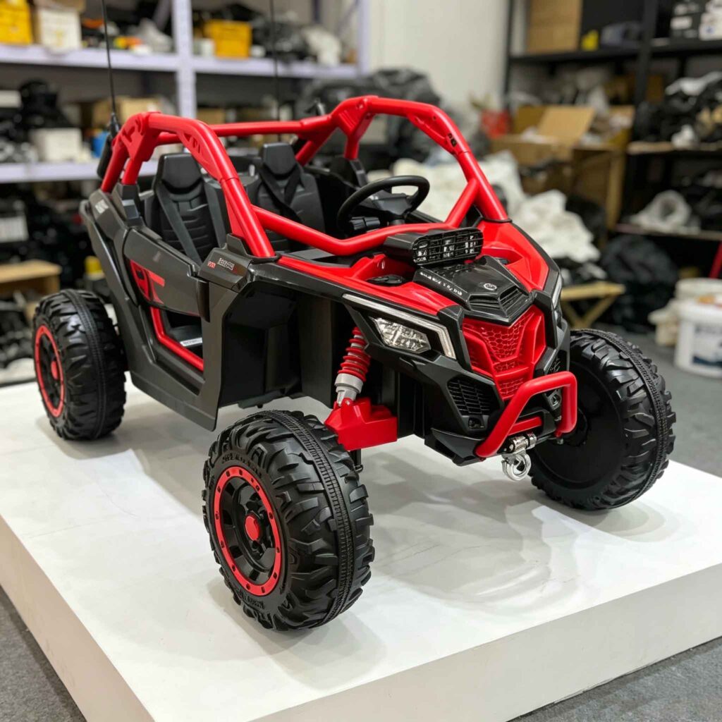 Red 2-seater kids off-road UTV toy car