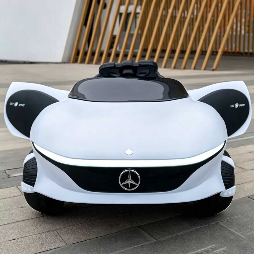 8808 white kids electric car with remote control