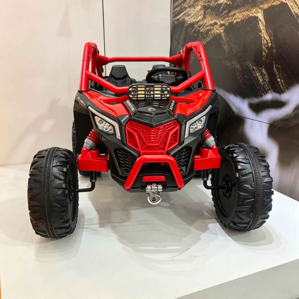 Red kids electric UTV toy car showroom