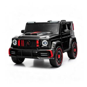 Kids Electric Ride On Car, black 2 seater off-road toy jeep